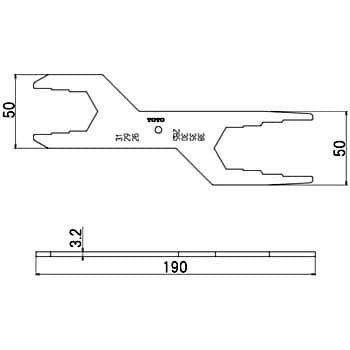 締付工具 TOTO 水廻り用締付工具 【通販モノタロウ】