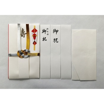 御祝儀袋 自然色 金銀10本 短冊入 - スズキ紙工