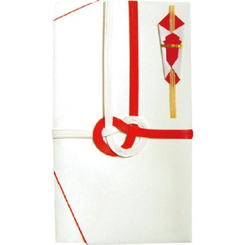 御祝儀袋 自然色 大阪折 赤白 1P スズキ紙工