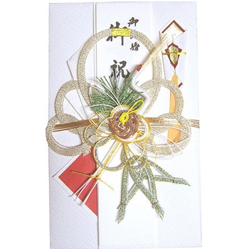 御祝儀袋 自然色 大金 鶴 赤 スズキ紙工