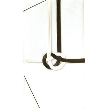 不祝儀袋 自然色 大阪折 黒白 1P スズキ紙工