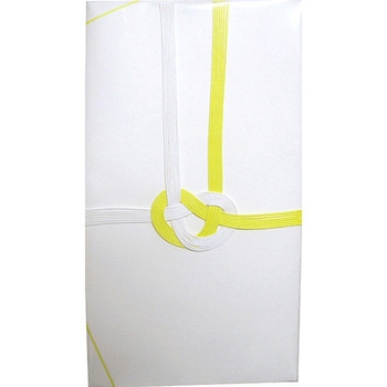 不祝儀袋 自然色 大阪折 黄白 10P スズキ紙工