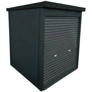 多目的万能物置 シャッター仕様 ブラック/黒(間口1600×奥行1800mmタイプ) ダイマツ