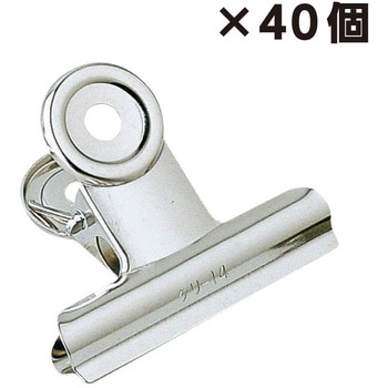 まとめ買いセット(40個入り) 目玉クリップ中サイズ口幅52mm コクヨ