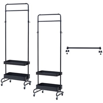 LTH-2BH(BK)�~2+LTH-HB(BK) �o�X�P�b�g�g���[���[ �n���K�[���b�N �L���X�^�[�t�� ���M�����[/�X���� YAMAZEN(�R�P) �X�`�[�� �u���b�N�F 68487347