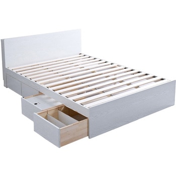 ベッド ベッドフレーム コンセント付き 高さ3段階 YAMAZEN(山善)