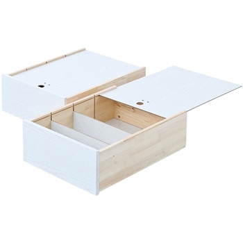 ベッド下 引き出し 2個組 深型 フタ付き キャスター付き YAMAZEN(山善)