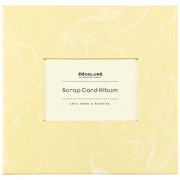 デコルーレ/スクラップカードアルバム/シトラスイエロー ナカバヤシ