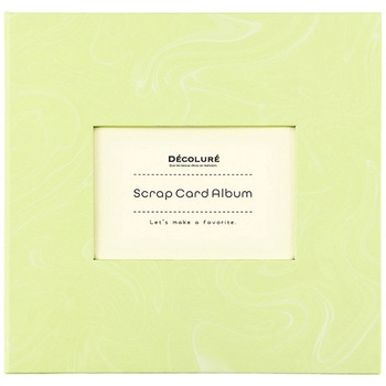 デコルーレ/スクラップカードアルバム/アップルグリーン ナカバヤシ