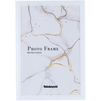 アクリル製フォトフレーム/スライド式/KG/ホワイト ナカバヤシ