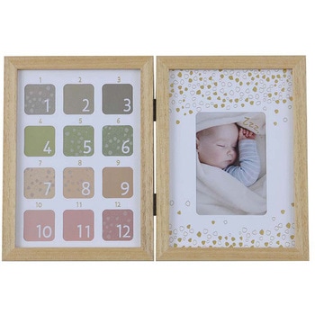 ランポア/木製フォトフレーム/A5/2面/ナチュラル ナカバヤシ