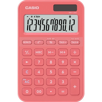 カラフル電卓(ミニジャスト型) カシオ計算機