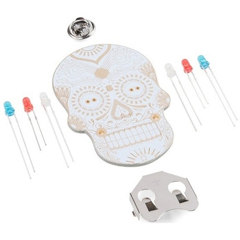 Day of the Geek - Soldering Badge Kit White SPARKFUN