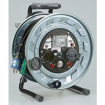 AC125V/30m コードリール 感度調整/漏電遮断 エスコ