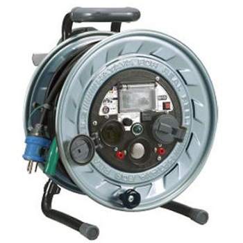 AC125V/30m コードリール 感度調整/漏電遮断 エスコ