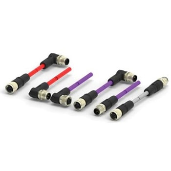 センサアクチュエータケーブル 20 → 22 AWG M12シリーズ TE CONNECTIVITY