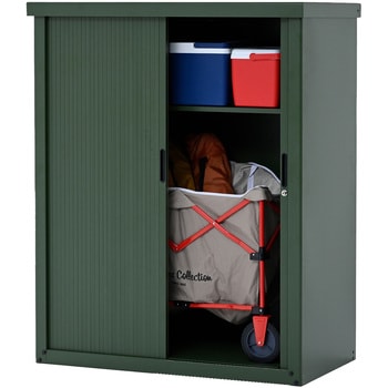 物置 シャッター式 フルオープン 幅122×奥行64×高さ152 YAMAZEN(山善)