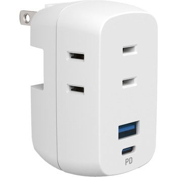 電源タップ コンセント3個口 USB2ポート TOPLAND