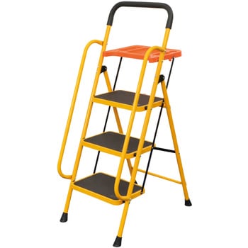 安心の両手すり付き脚立(トレー付き) ファミリー・ライフ