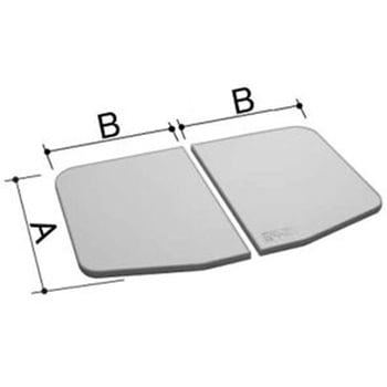 楽天市場】風呂ふた純正品 1400用組ふた(2枚) YFK-1480B(3)-K-AF