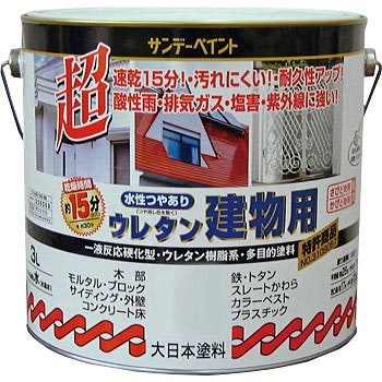 水性ウレタン建物用 1缶(3L) サンデーペイント 【通販サイトMonotaRO】