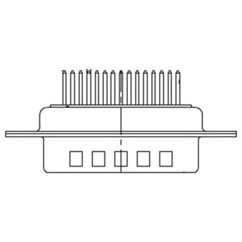 D-subコネクタ 15極 オス PCBマウント FCT - A MOLEX COMPANY