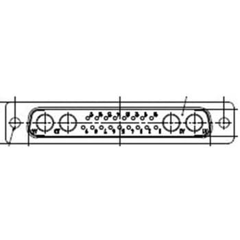 D-subコネクタ 17極 オス パネルマウント 1箱 50個入 FCT - A MOLEX COMPANY