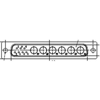 D-subコネクタ 7極 オス パネルマウント 1箱 50個入 FCT - A MOLEX COMPANY