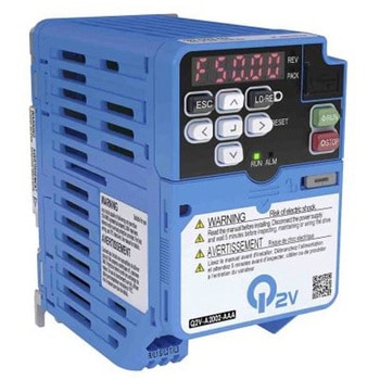インバータ Q2V 200 V ac 0.18 kW 誘導モータ又は非同期モータ、永久磁石モータ、同期磁気抵抗モータ Bluetooth イーサネット omron(オムロン)