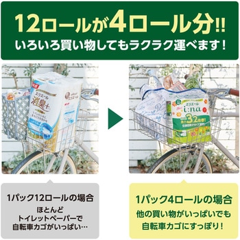 エリエール i:na(イーナ)トイレットティシュー 3.2倍巻8R(ダブル) エリエール