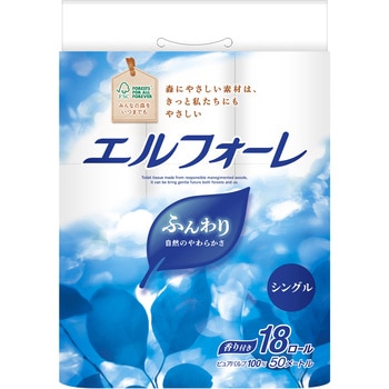 エルフォーレ トイレットティシュー18R(シングル) エリエール
