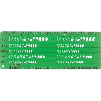 テンプレート 数字記号 1枚 シンワ測定 通販サイトmonotaro