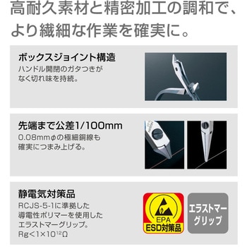 精密プライヤー ホーザン