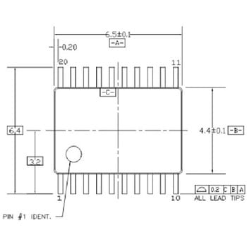 IC INVERTER DUAL 4INPUT 20TSSOP フェアチャイルド