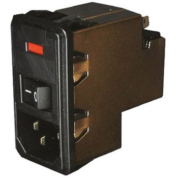 IECフィルタ 2ヒューズ 2極 フランジマウント 10A 250 V ac TE Connectivity Japan(旧:TYCOELECTRONICS(タイコエレクトロニクス))