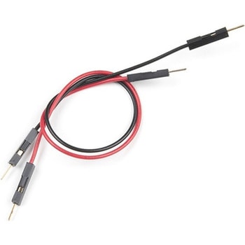 Jumper Wires Premium 6in. M/M - 2 Pack Red and Black SPARKFUN