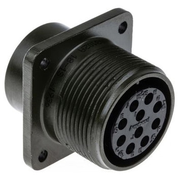 MIL規格丸型コネクタ MS3102A シリーズ メス 10極 - AMPHENOL