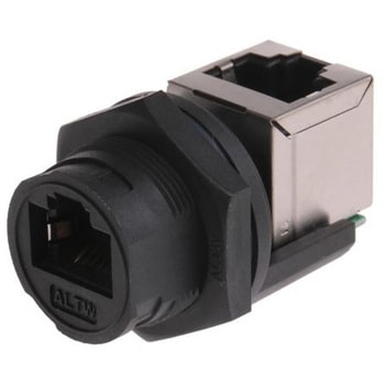 RJ45 モジュラーコネクタ メス RJ45コネクタ パネルマウント Cat5e AMPHENOL