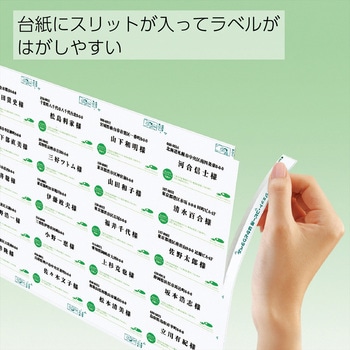 プリンタを選ばない はかどりラベル(Word対応レイアウト) コクヨ
