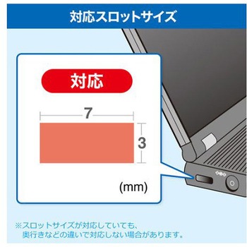 Φ4.2mmx0.3-1.9m パソコンセキュリティワイヤー エスコ