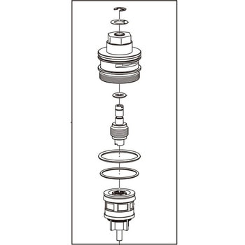 本体カバー・ピストンセット(中水仕様) - INAX(LIXIL)