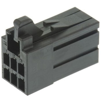 コネクタハウジング 6極 ピッチ：2.5mm 2列 1袋 5個入 - TE Connectivity Japan(旧:TYCOELECTRONICS(タイコエレクトロニクス))