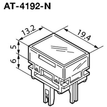 AT-4192-N �ƌ��������{�^���X�C�b�`�p �t���i NKK�X�C�b�`�Y(��:���{�J��) 68604430