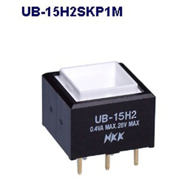 UB-15H2SKP1M 角形照光式押しボタンスイッチ(UBシリーズ) NKKスイッチズ(旧:日本開閉器) 68610206