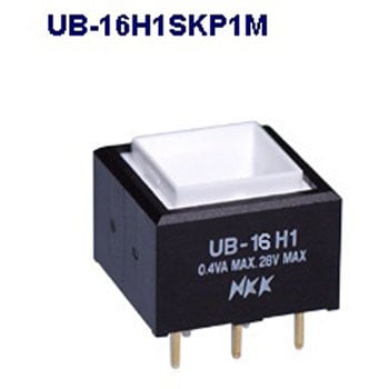 UB-16H1SKP1M 角形照光式押しボタンスイッチ(UBシリーズ) NKKスイッチズ(旧:日本開閉器) 68610556