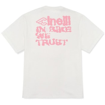サイクリング用品 Tシャツ IN BIKE WE TRUST ホワイト CINELLI