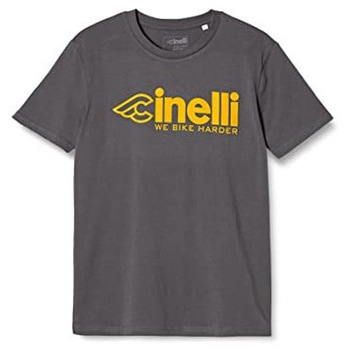 サイクリング用品 Tシャツ WE BIKE HARDER グレー CINELLI