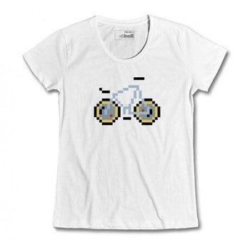 サイクリング用品 Tシャツ PIXEL BIKE LASER LADY PARK WH CINELLI