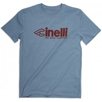 サイクリング用品 Tシャツ WE BIKE HARDER BLU/L XS CINELLI