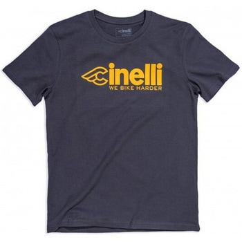 サイクリング用品 Tシャツ WE BIKE HARDER グレー XS CINELLI